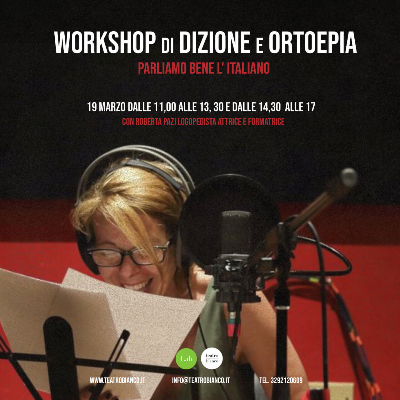 Workshop di Dizione e Ortoepia